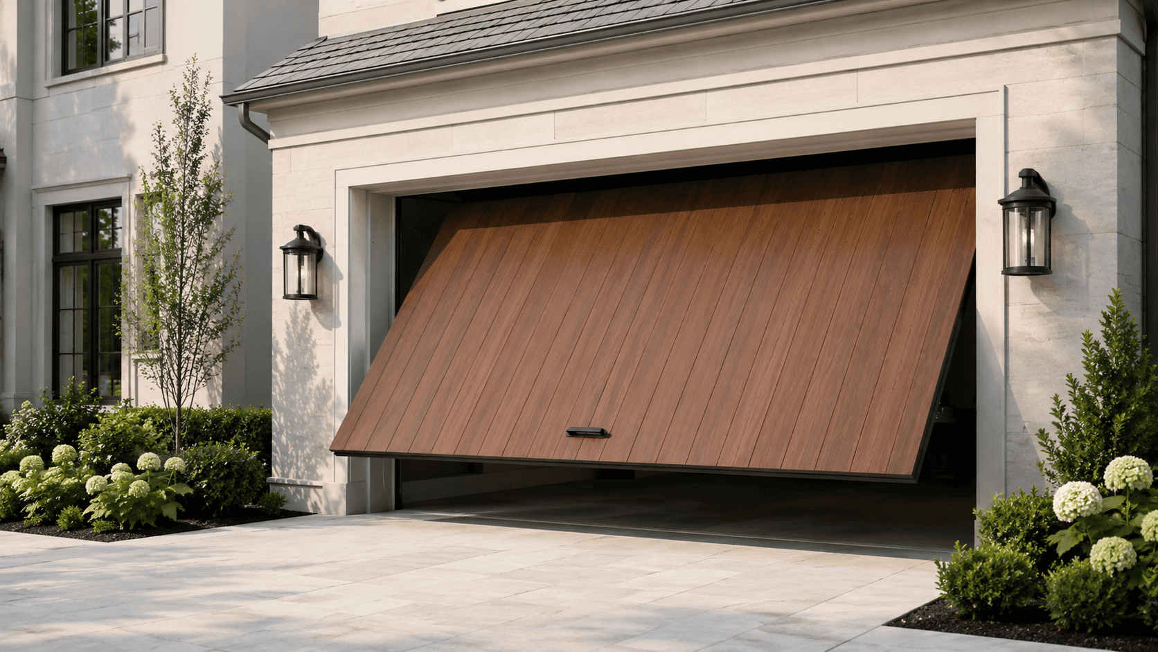 Garage door repair in progress — Wollstonecraft
